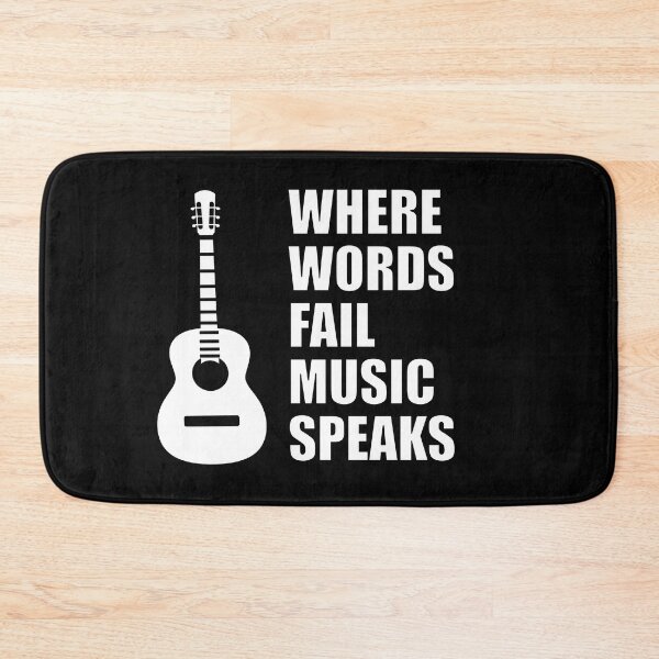 Item preview, Where Words Fail Music Speaks Guitar designed and sold by Inspirationmotivation.