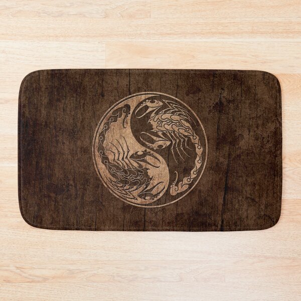 Item preview, Yin Yang Scorpions with Wood Grain Effect designed and sold by JeffBartels.