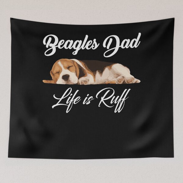 Item preview, Funny English Beagles Beagles Dad Life Is Ruff  designed and sold by alice12S56.