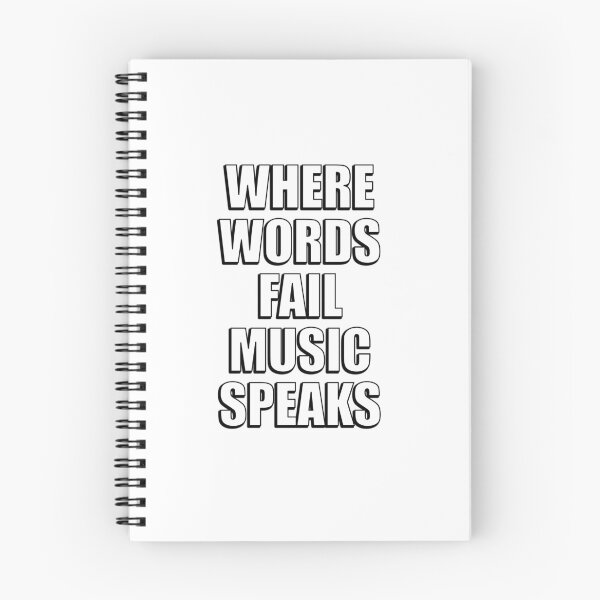 Item preview, Where Words Fail Music Speaks designed and sold by Inspirationmotivation.