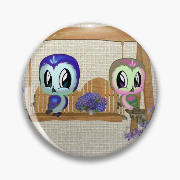 Item preview, Cute Owls in Love, fantasy art designed and sold by LoneAngel.