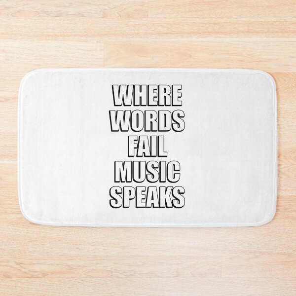Item preview, Where Words Fail Music Speaks designed and sold by Inspirationmotivation.