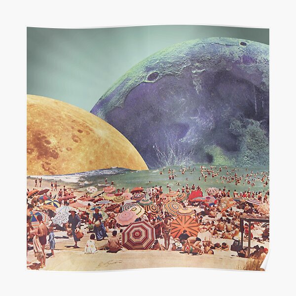 Lunar Beach Poster