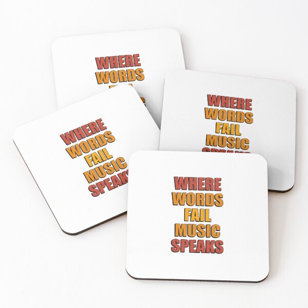 Item preview, Where Words Fail Music Speaks designed and sold by Inspirationmotivation.
