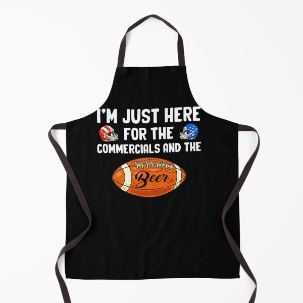 Item preview, I'm Just Here For The Commercials And Beer Gift Football designed and sold by alice12S56.