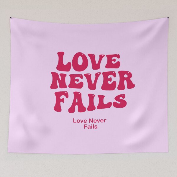 Item preview, love never fails designed and sold by Pop-clothes.