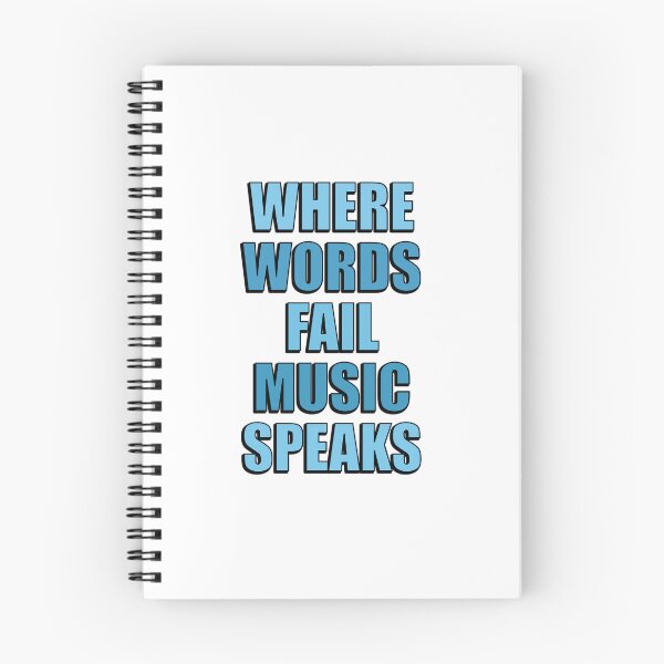 Item preview, Where Words Fail Music Speaks designed and sold by Inspirationmotivation.