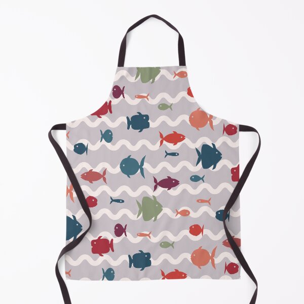 Item preview, Fish galore in silver ocean designed and sold by FrancesPoff.