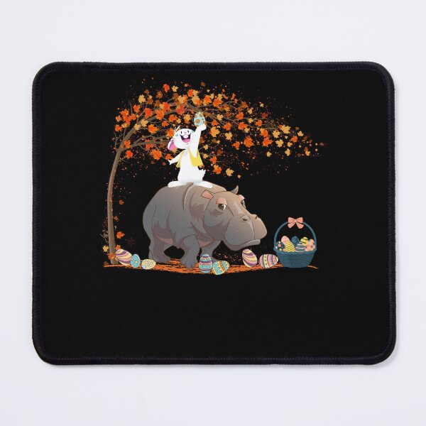 Item preview, Rabbit Riding Hippopotamus Easter Day Bunny Lover designed and sold by alice12S56.