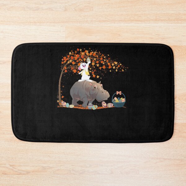 Item preview, Rabbit Riding Hippopotamus Easter Day Bunny Lover designed and sold by alice12S56.