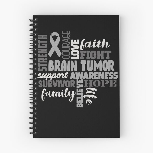 Item preview, Brain Tumor Awareness - Strength Courage Faith Hope Love Fight Support Survivor Family Life Believe designed and sold by Hilten.