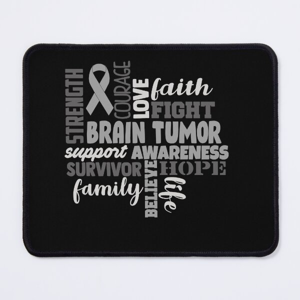 Item preview, Brain Tumor Awareness - Strength Courage Faith Hope Love Fight Support Survivor Family Life Believe designed and sold by Hilten.