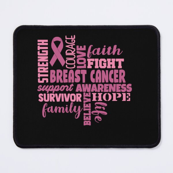 Item preview, Breast Cancer Awareness - Strength Courage Faith Hope Love Fight Support Survivor Family Life Believe designed and sold by Hilten.