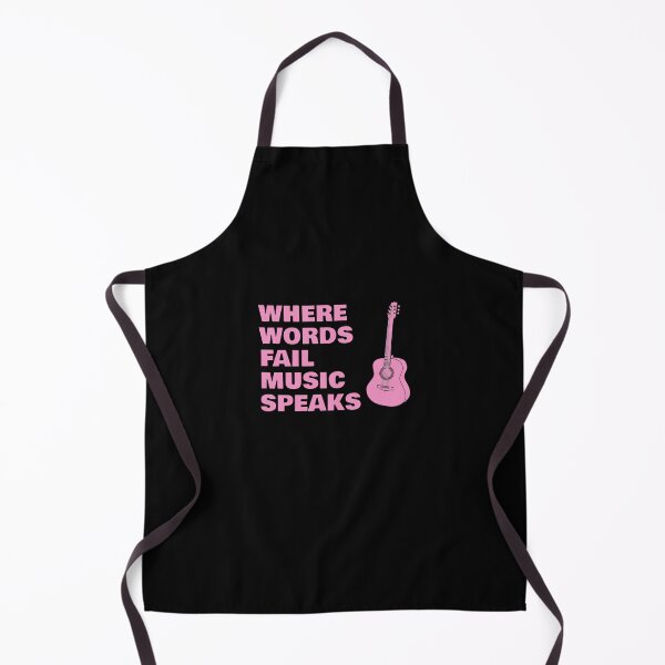 Item preview, Where Words Fail Music Speaks Guitar - Pink designed and sold by Inspirationmotivation.