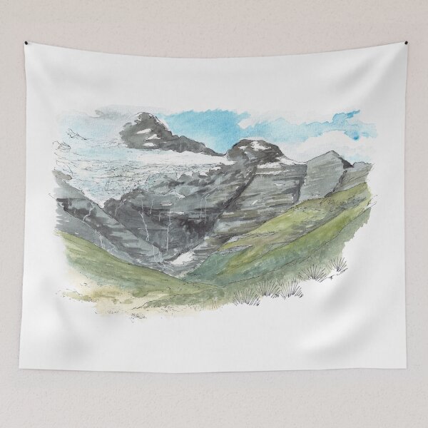 Item preview, Earnslaw Burn 2022 Day 1 Watercolour designed and sold by Tom Napper Design.
