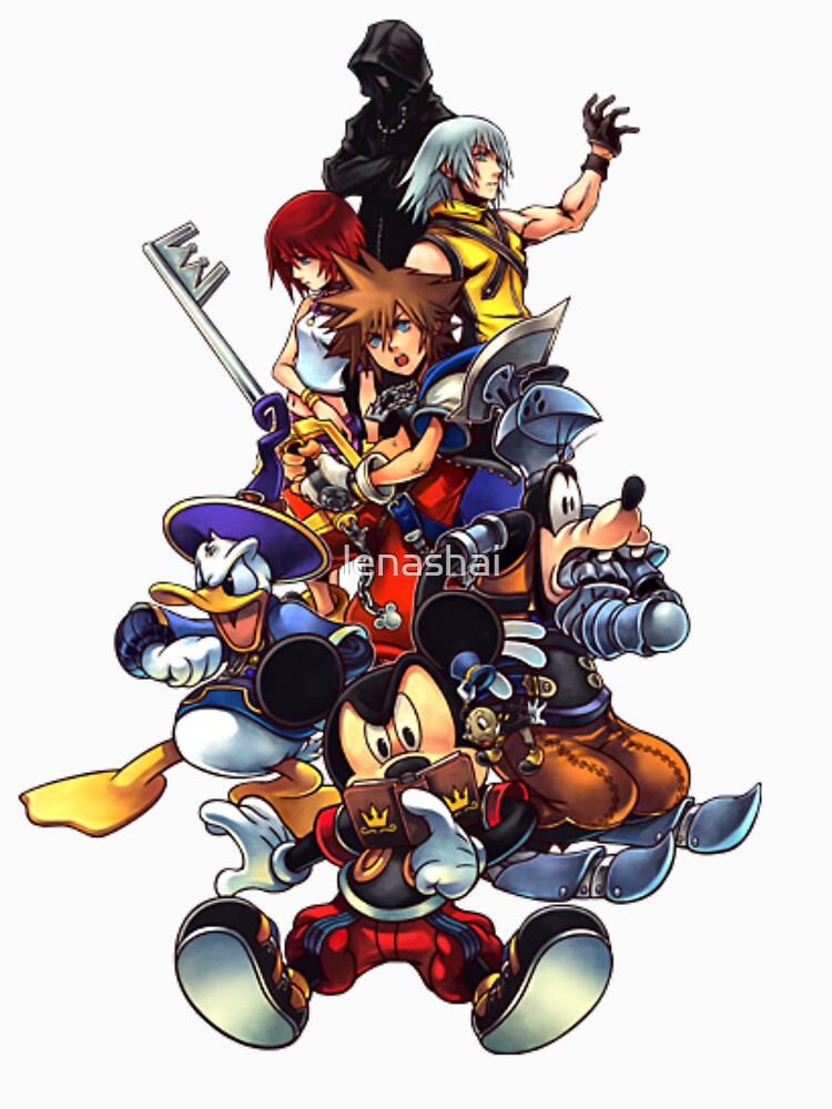 Imagen 7 de 7, Camiseta clásica con la obra Kingdom Hearts 2 Squad, diseñada y vendida por lenashai.