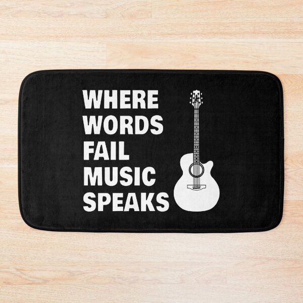 Item preview, Where Words Fail Music Speaks Guitar Players designed and sold by Inspirationmotivation.