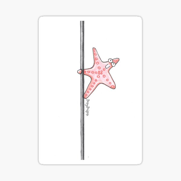 Pole Dancing Starfish Sticker