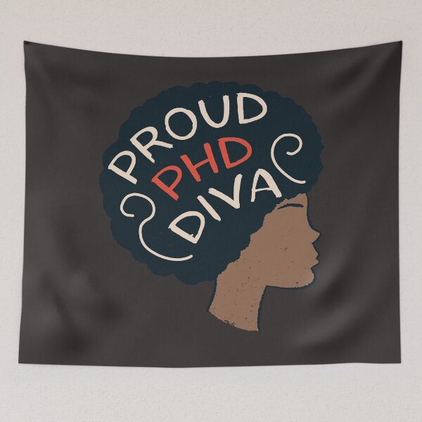 Item preview, Proud PhD Graduation Art For Afro Doctorate Degree designed and sold by MrEddie10.