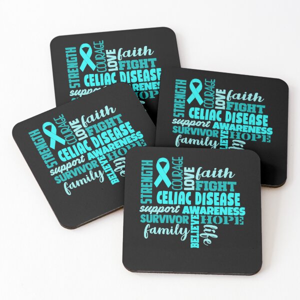 Item preview, Celiac Disease Awareness - Strength Courage Faith Hope Love Fight Support Survivor Family Life Believe designed and sold by Hilten.