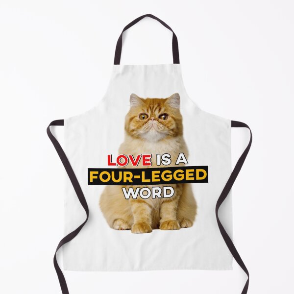 Item preview, Cat Quote design with cat image - Love is a four-legged Word designed and sold by FluffyPet.