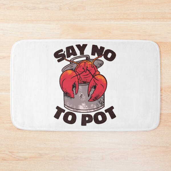 Item preview, Say No to Pot // Funny Crawfish Boil Cartoon TShirt designed and sold by Sunbaica190.