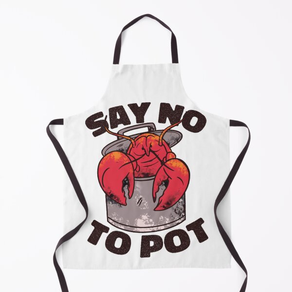 Item preview, Say No to Pot // Funny Crawfish Boil Cartoon TShirt designed and sold by Sunbaica190.