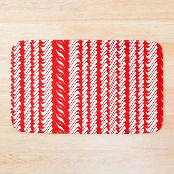 Item preview, Abstract pattern waves design in red and white designed and sold by Becky Hunter.
