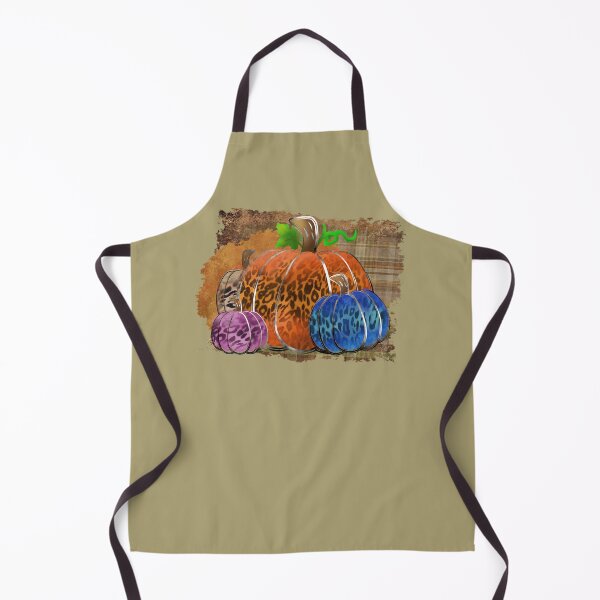 Item preview, Fall Leopard Print Autumn Pumpkins On Plaid designed and sold by ChicoryJunction.
