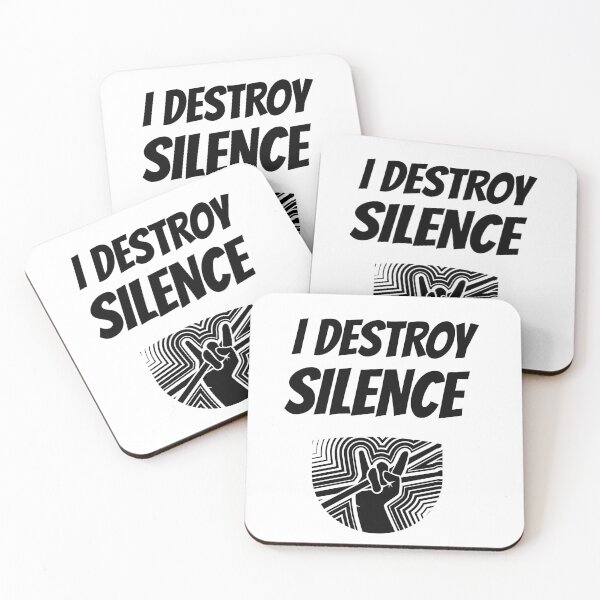 Item preview, I Destroy Silence - Drummer designed and sold by designs from musicians for musicians.