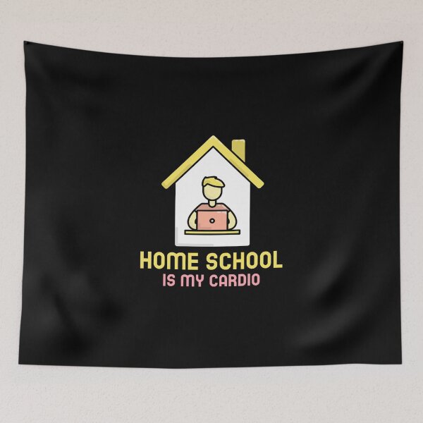 Item preview, Home School Is My Cardio Sticker designed and sold by jacksrome6.