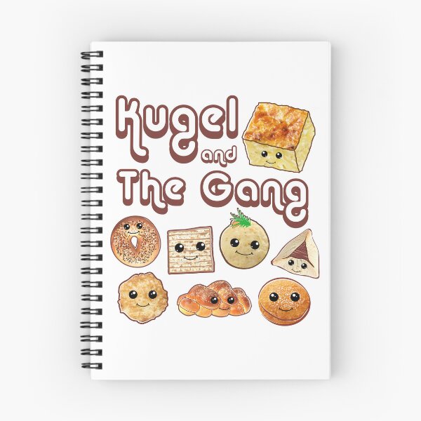 Item preview, Kugel And The Gang | Funny Jewish Foods Design With Cute Kawaii Bagel, Matzo, Hamentaschen etc. designed and sold by JoBella-Designs.