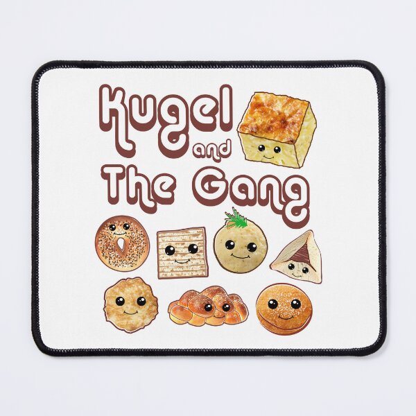 Item preview, Kugel And The Gang | Funny Jewish Foods Design With Cute Kawaii Bagel, Matzo, Hamentaschen etc. designed and sold by JoBella-Designs.