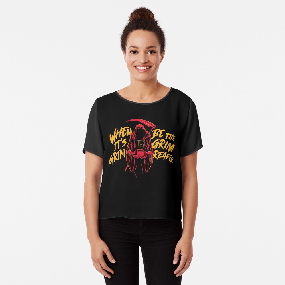 Kansas City Chiefs Grim Reaper T-Shirt | Art Board Print