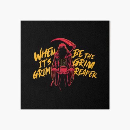 Kansas City Chiefs Grim Reaper T-Shirt | Art Board Print