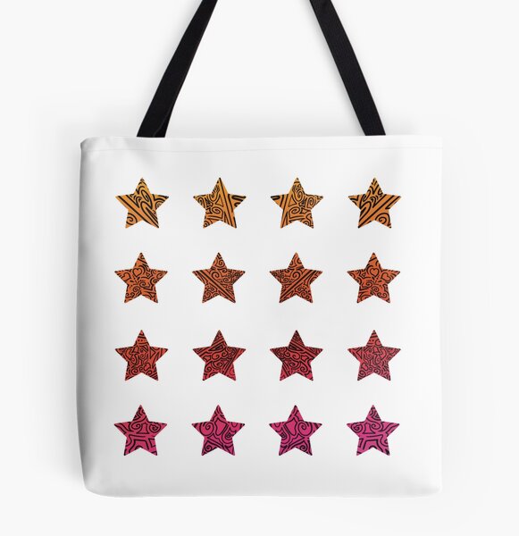 Star Shape Grunge Tote Bag