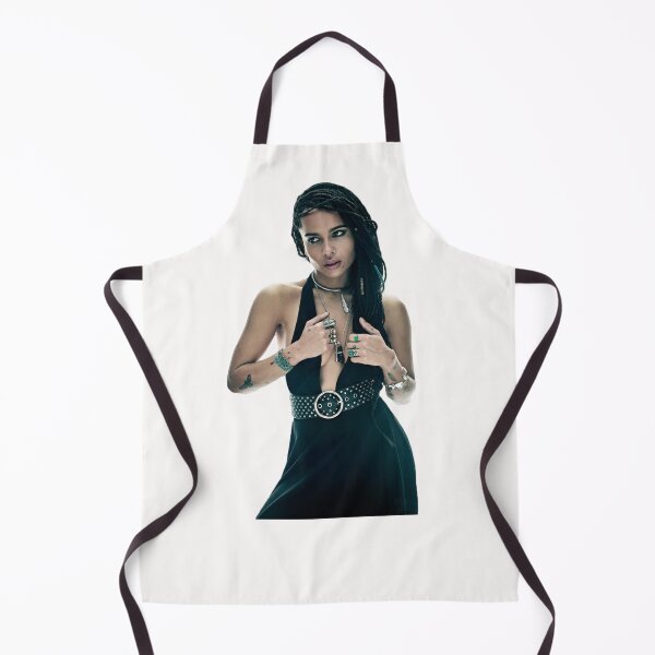 Item preview, ZOE KRAVITZ, Woman wearing black sleeveless dress, designed and sold by Shop-ArtGallery.