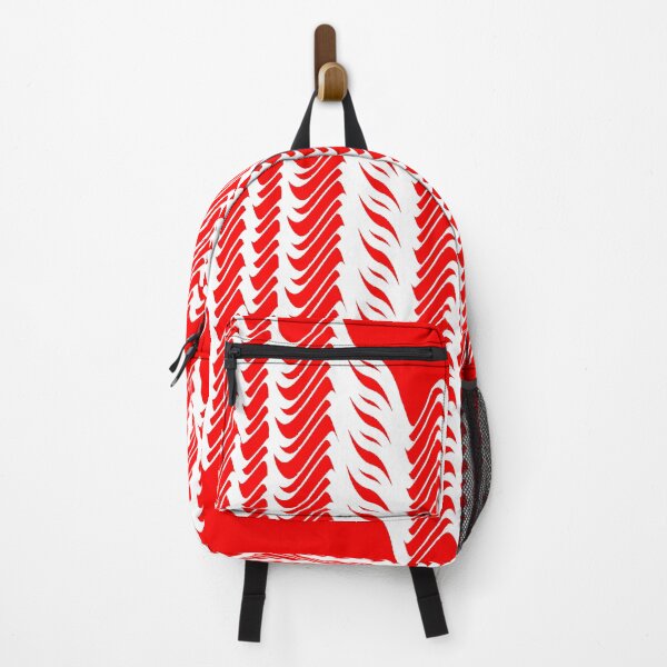 Item preview, Abstract pattern waves design in white and red designed and sold by Becky Hunter.