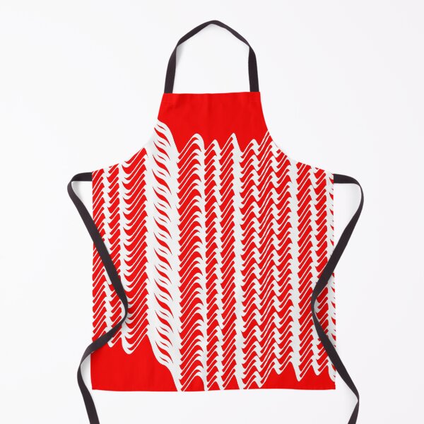 Item preview, Abstract pattern waves design in white and red designed and sold by Becky Hunter.