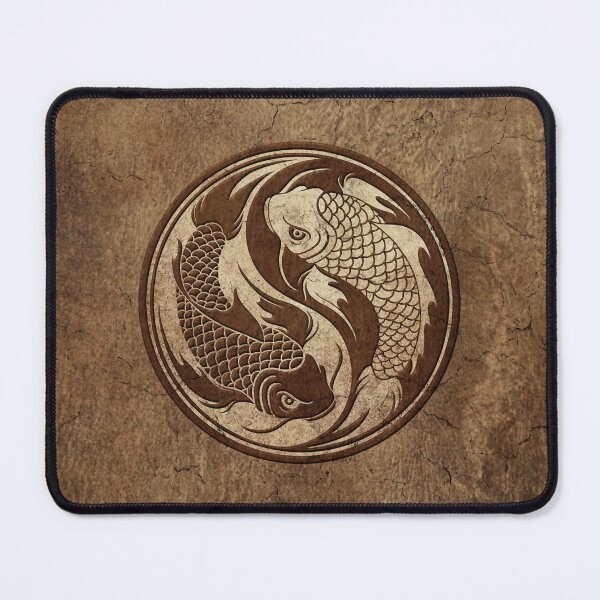 Item preview, Yin Yang Koi Fish with Rough Texture Effect designed and sold by JeffBartels.