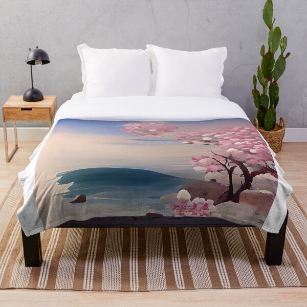 Aperçu de l'œuvre Snowy Cherry Blossom Ocean créée et vendue par Entitled Millennial.