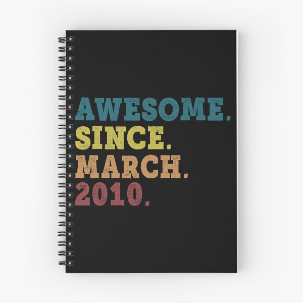 Item preview, Awesome Since March 2010 Retro Vintage 12nd Birthday Gift designed and sold by designbychow.