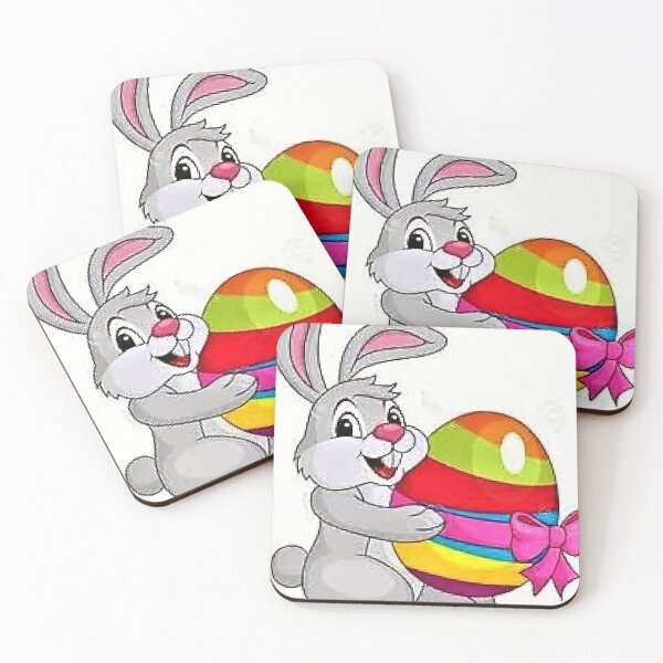 Item preview, Easter Bunny With His Egg designed and sold by bohemianbrigade.