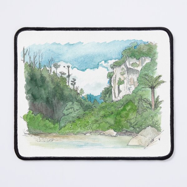 Item preview, Pororari River Gorge - Paparoa Track Watercolour designed and sold by Tom Napper Design.