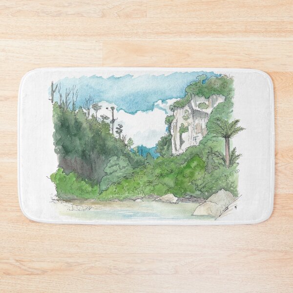 Item preview, Pororari River Gorge - Paparoa Track Watercolour designed and sold by Tom Napper Design.