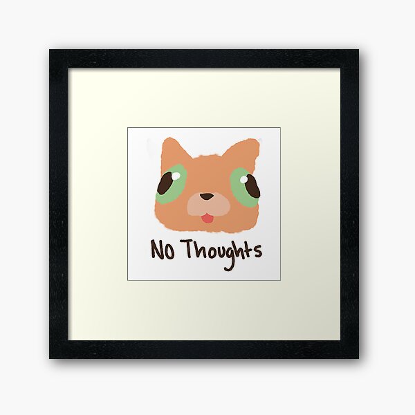 Item preview, No Thoughts Orange Cat designed and sold by NoLife Artist.