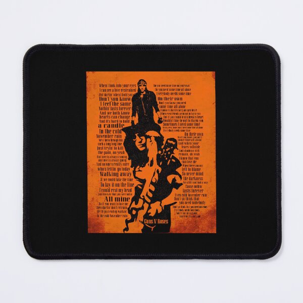 Item preview, November Rain Song Lyrics Poster - November Rain Rock Music 1991 designed and sold by douglasNVD.