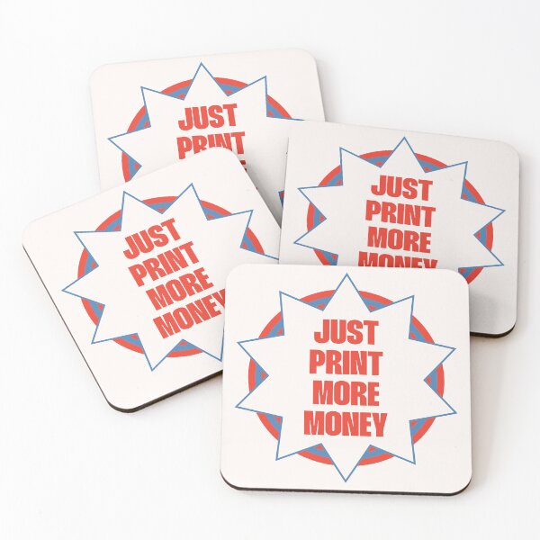 Item preview, Print More Money - Anti Capitalism Funny Meme designed and sold by Picket Club.