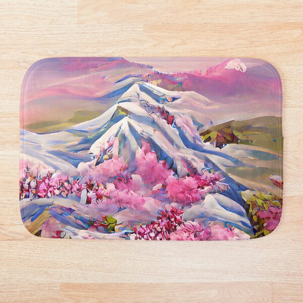 Item preview, Snowy Cherry Blossom Mountain #2 designed and sold by Entitled Millennial.