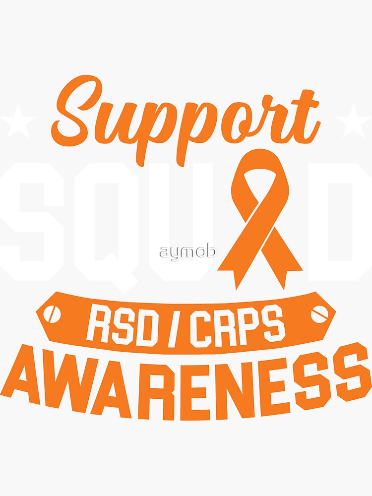 Orange Ribbon CRPS RSD Awareness' Sticker